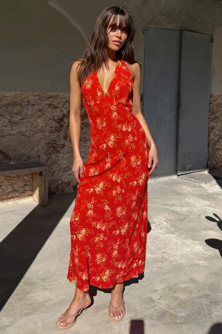 5986-red-floral-halter-dress-4.webp Red Floral Halter Dress