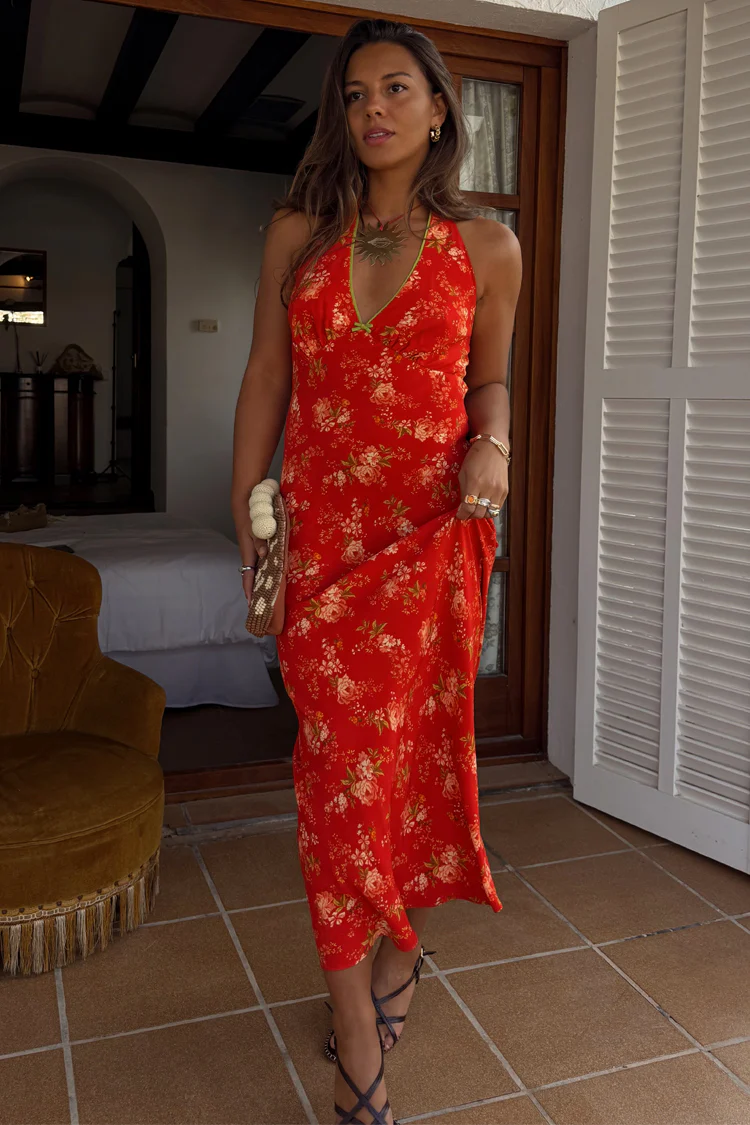 5987-dir-1679091c5a88-6-variation-2.webp Red Floral Halter Dress