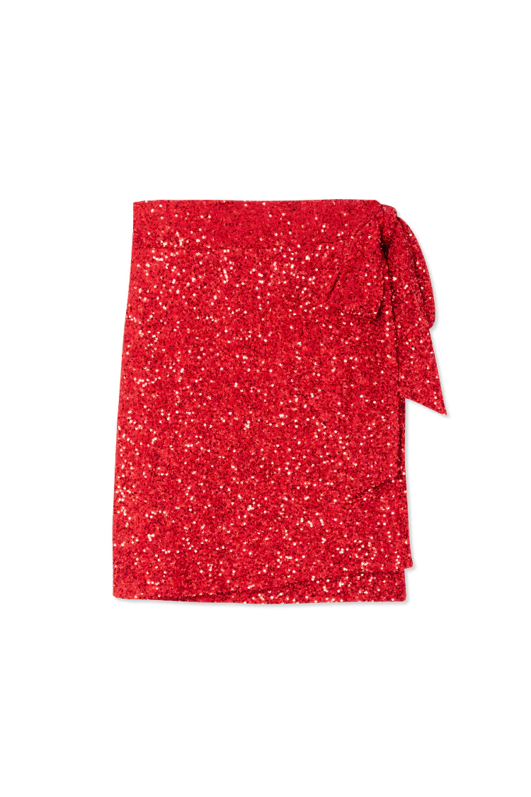 6073-dir-1679091c5a88-6-variation-8.webp Red Sequin Mini Jaspre Skirt