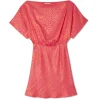 Pink Animal Jacquard Mini Tilly Dress