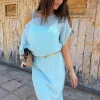 Blue Chiffon Tilly Dress