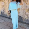 Blue Chiffon Tilly Dress