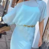 Blue Chiffon Tilly Dress