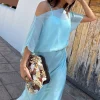 Blue Chiffon Tilly Dress