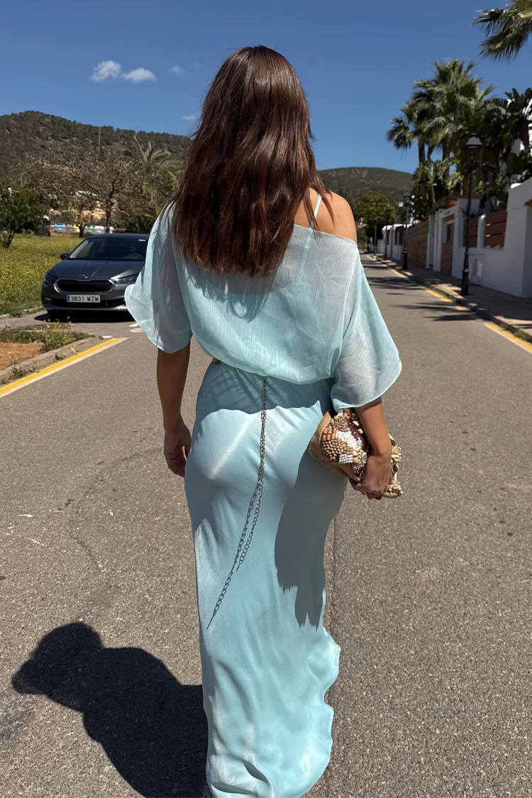 Blue Chiffon Tilly Dress
