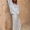Blue Stripe Balloon Trouser