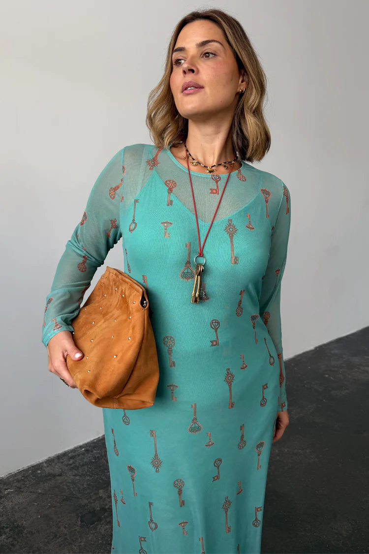6293-turquoise-key-mesh-dress-7.webp Turquoise Key Mesh Dress