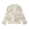 Cream Octopus Button Through Pyjamas