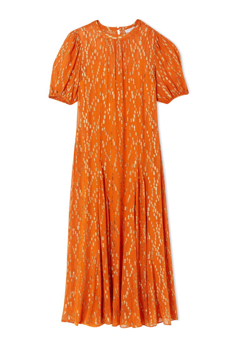 6460-orange-jacquard-bibi-dress-11.webp Orange Jacquard Bibi Dress