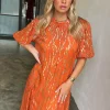 6460-orange-jacquard-bibi-dress-3.webp Orange Jacquard Bibi Dress