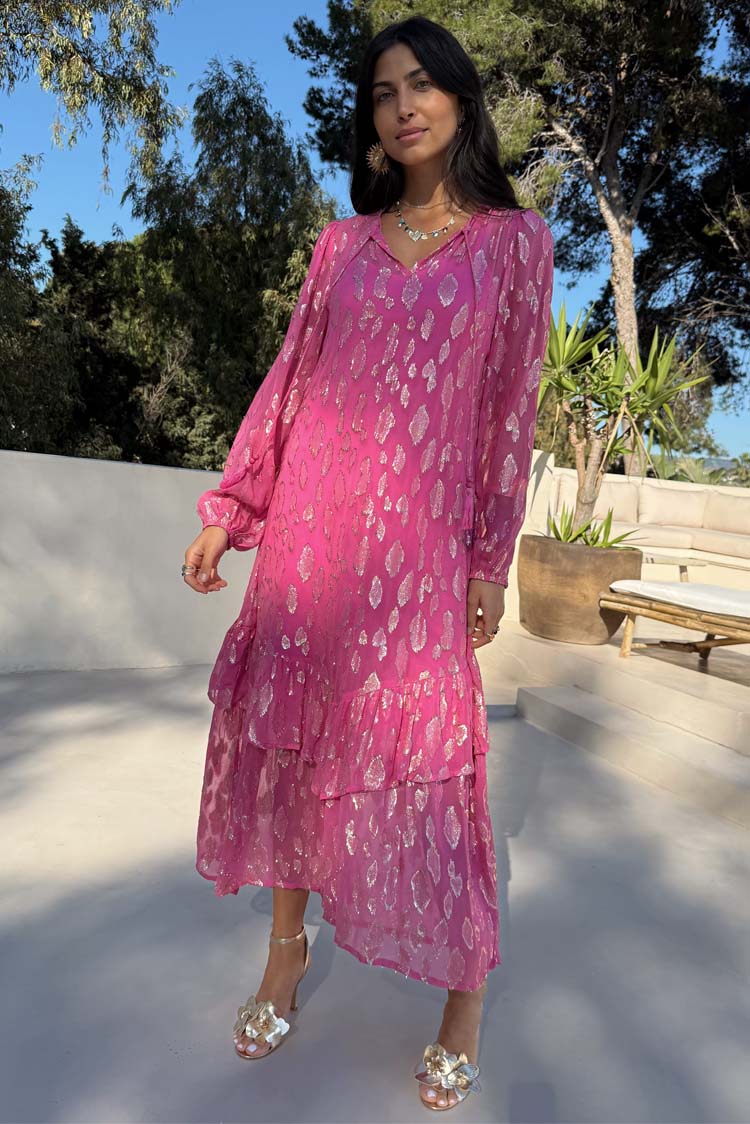 6486-pink-jacquard-harmony-dress-4.jpg Pink Jacquard Harmony Dress