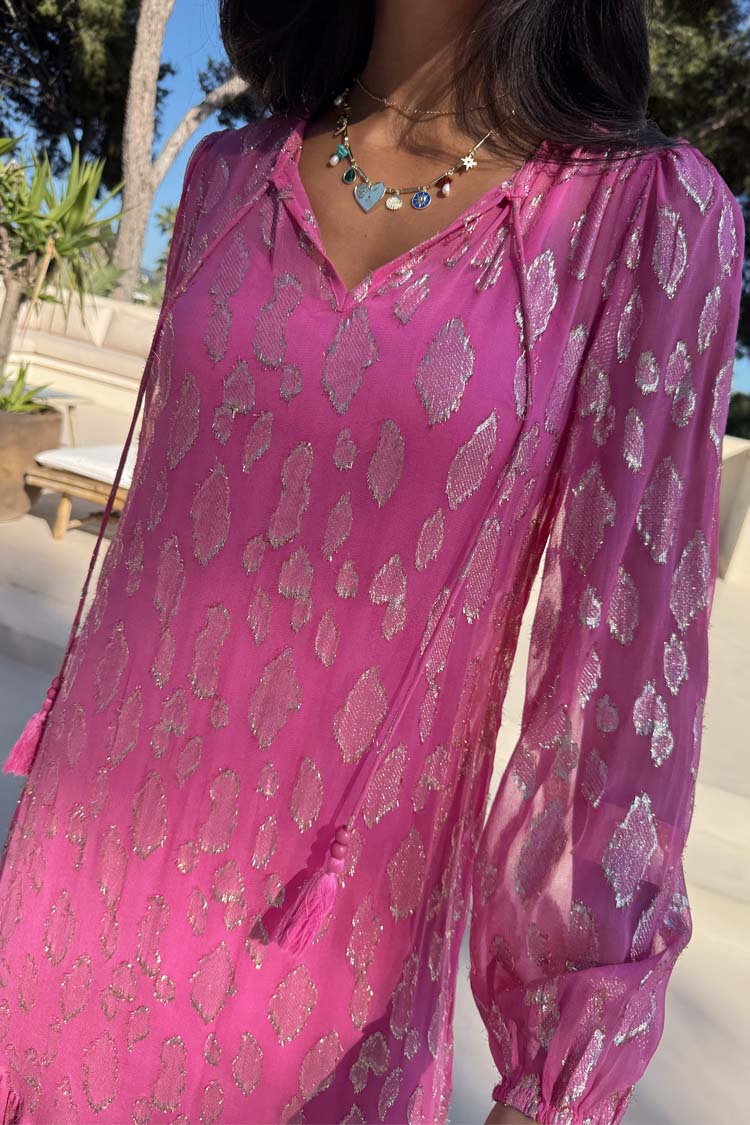 6486-pink-jacquard-harmony-dress-5.jpg Pink Jacquard Harmony Dress