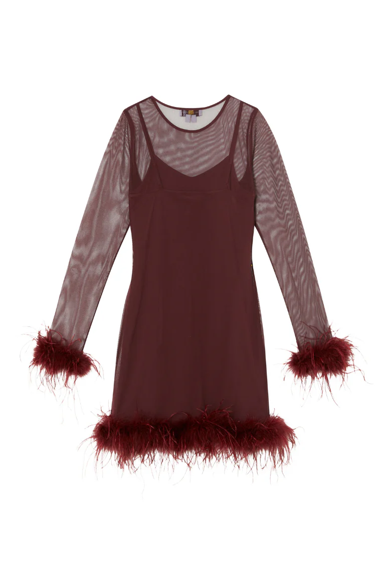 6512-wine-mesh-feather-mini-dress-9.webp Wine Mesh Feather Mini Dress
