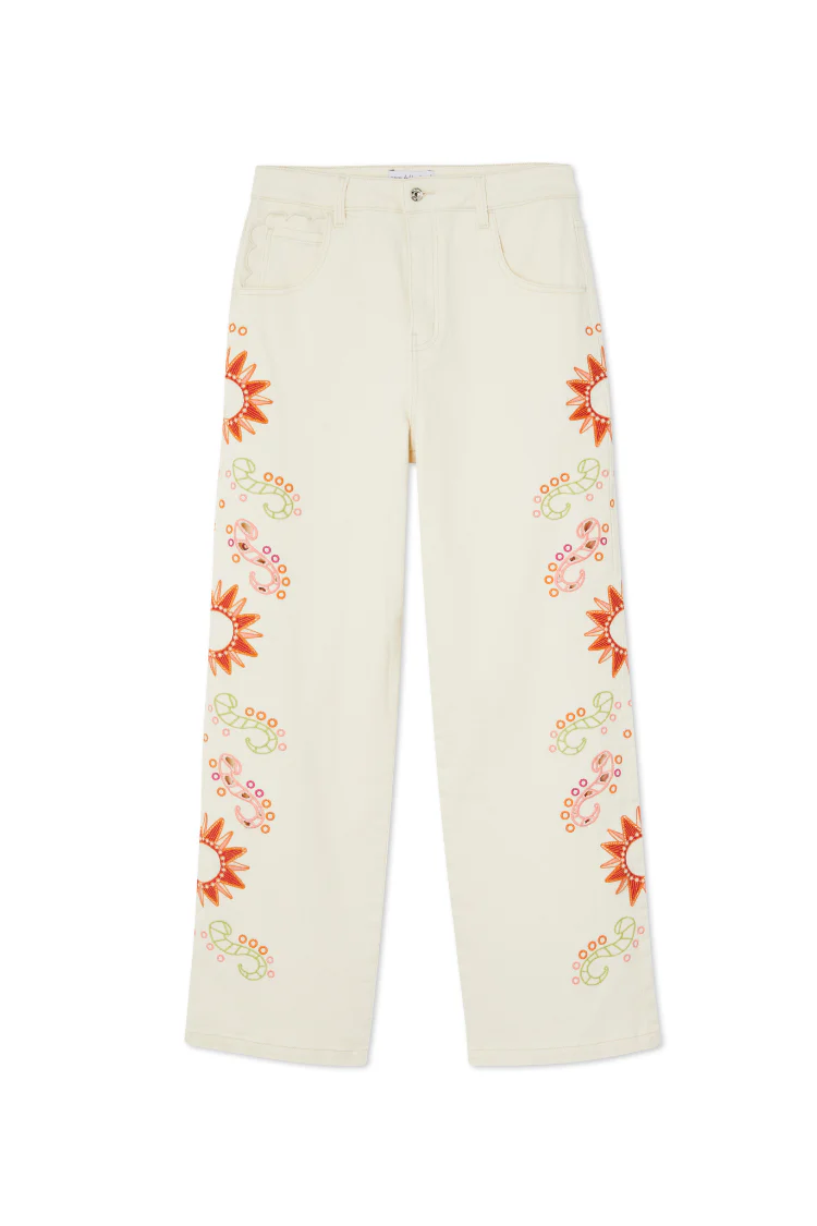 6590-ecru-enchanted-cut-work-scallop-jeans-10.webp Ecru Enchanted Cut Work Scallop Jeans