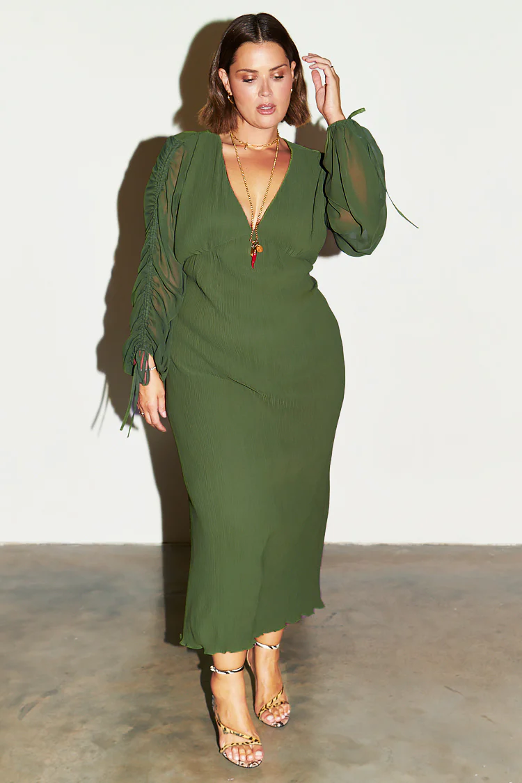 6756-khaki-celia-plisse-dress-10.webp Khaki Celia Plisse Dress
