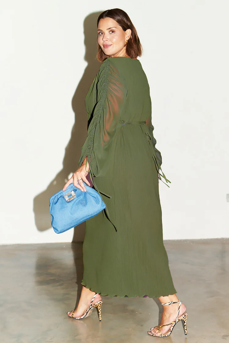 6756-khaki-celia-plisse-dress-11.webp Khaki Celia Plisse Dress