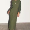 6757-dir-1679091c5a88-6-variation-3.webp Khaki Celia Plisse Dress