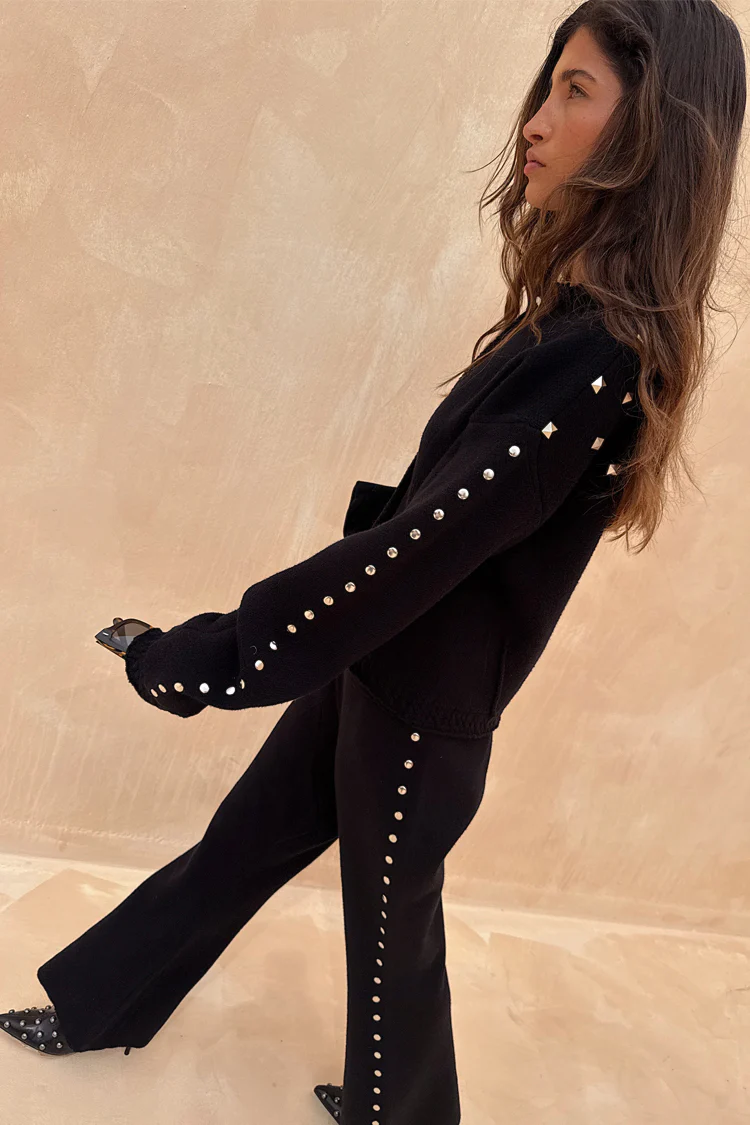 6769-black-studded-knit-trousers-6.webp Black Studded Knit Trousers