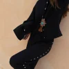 6769-black-studded-knit-trousers-7.webp Black Studded Knit Trousers