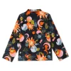 Navy Charm Button Through Pyjamas