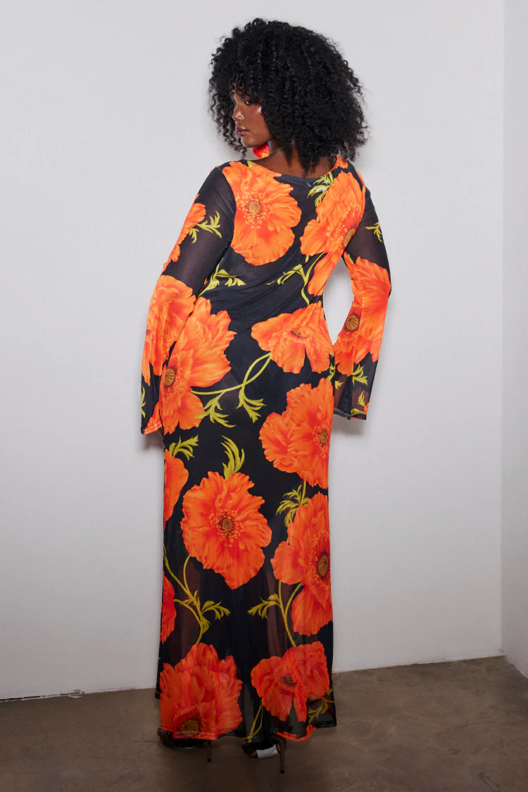 6919-dir-a87ff679a2f3-4-variation-10.webp Black Poppy Aria Mesh Dress Petite
