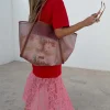 Red and Pink Cara T-Shirt Dress
