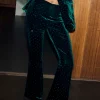 Emerald Velvet Trousers