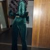 Emerald Velvet Trousers