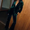 Emerald Velvet Trousers