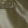 6977-khaki-vegan-leather-trouser-8.jpg Khaki Vegan Leather Trouser