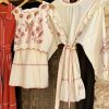 Cream And Red Pollenca Mini Dress