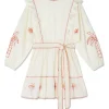 Cream And Red Pollenca Mini Dress