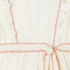 Cream And Red Pollenca Mini Dress