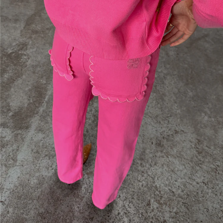 7112-pink-denim-scallop-detail-jeans-1.webp Pink Denim Scallop Detail Jeans