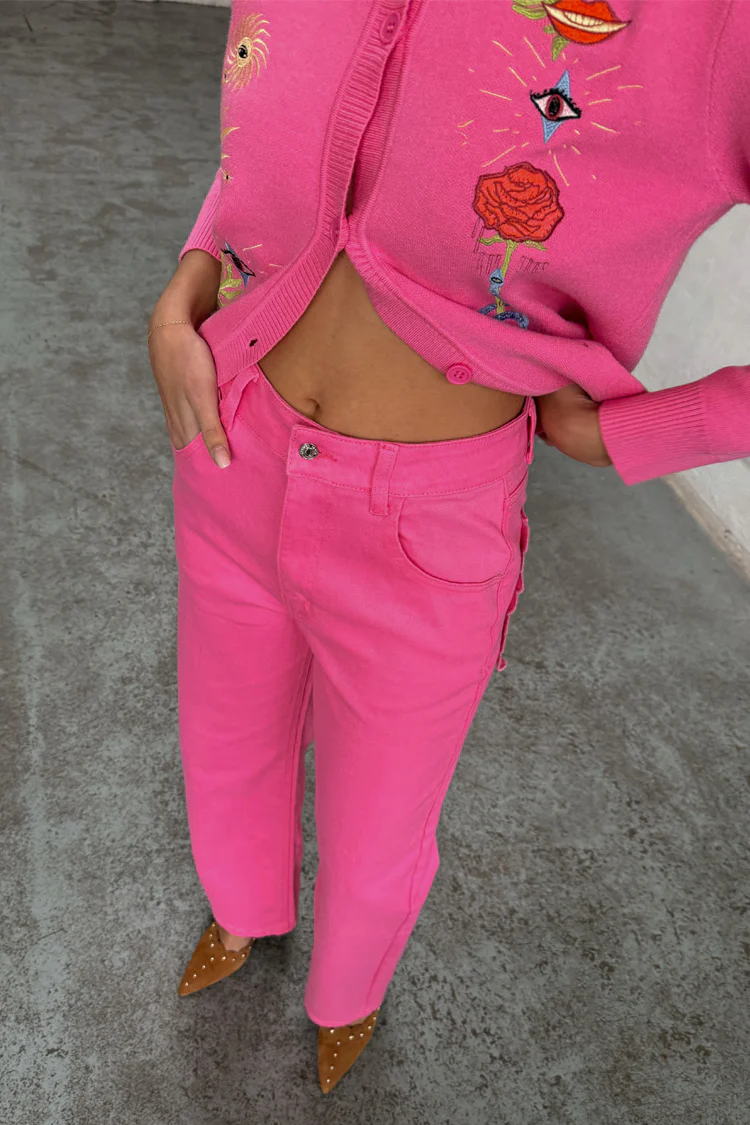 7112-pink-denim-scallop-detail-jeans-2.webp Pink Denim Scallop Detail Jeans