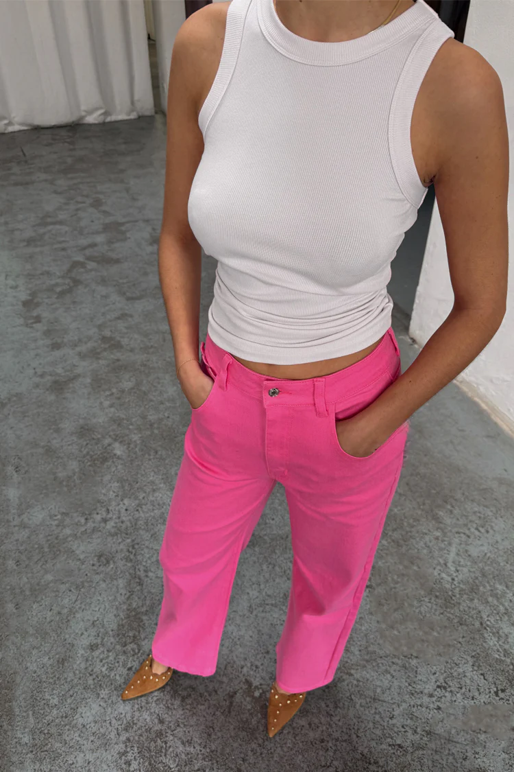 7112-pink-denim-scallop-detail-jeans-3.webp Pink Denim Scallop Detail Jeans