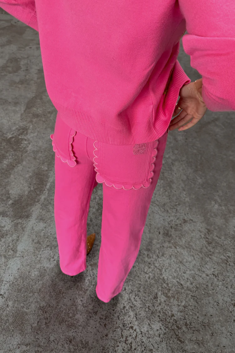 7112-pink-denim-scallop-detail-jeans-5.webp Pink Denim Scallop Detail Jeans