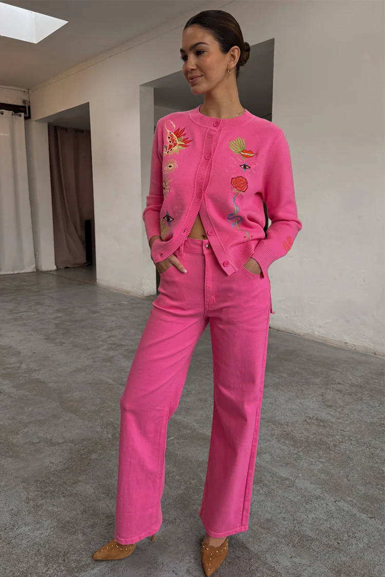 7112-pink-denim-scallop-detail-jeans-6.webp Pink Denim Scallop Detail Jeans