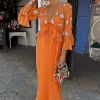 7159-apricot-embellished-ines-dress-4.webp Apricot Embellished Ines Dress