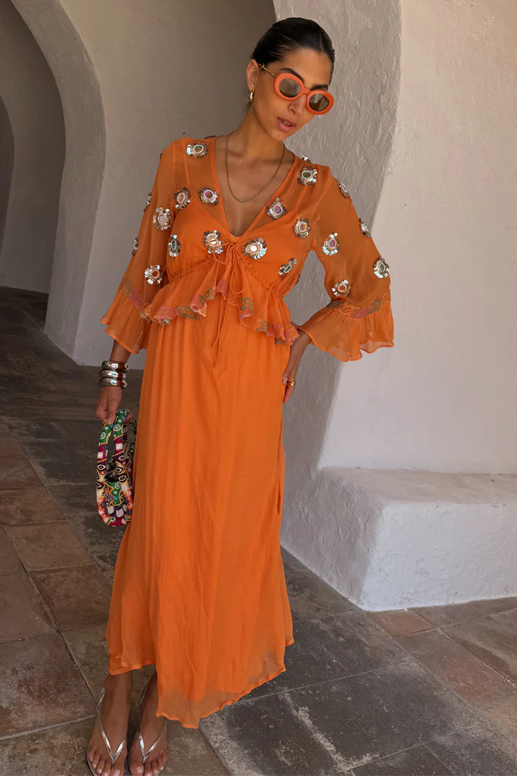 7159-apricot-embellished-ines-dress-5.webp Apricot Embellished Ines Dress