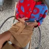 Blue and Red Holly Cardigan
