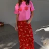 7392-dir-1679091c5a88-6-variation-8.webp Red Floral Midi Skirt