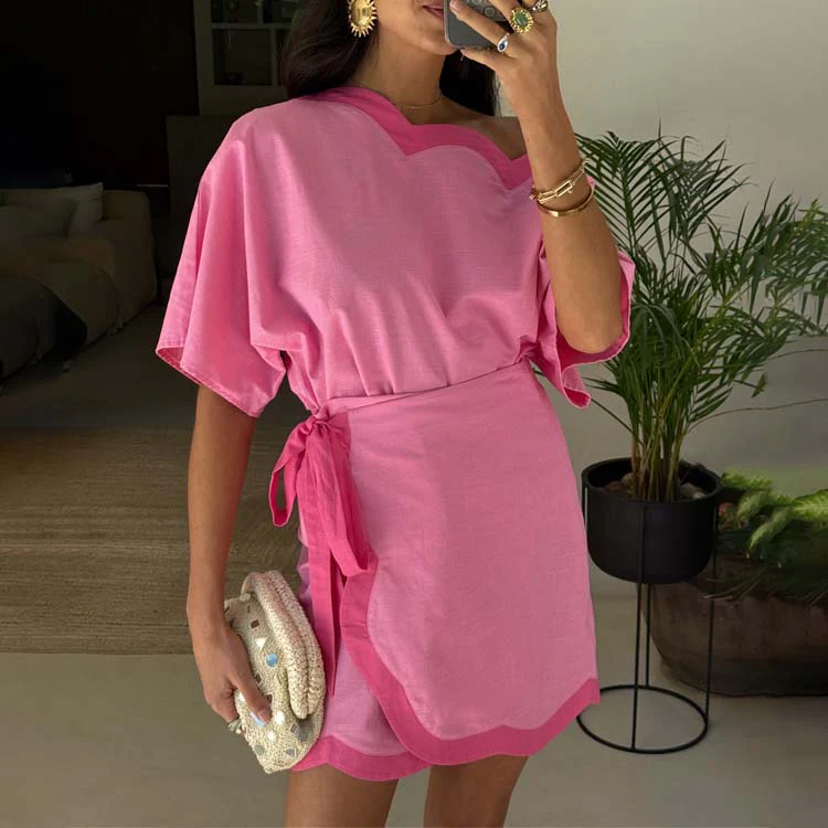 7482-pink-scallop-mini-jaspre-skirt-1.webp Pink Scallop Mini Jaspre Skirt