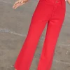 7495-red-denim-scallop-jeans-4.webp Red Denim Scallop Jeans