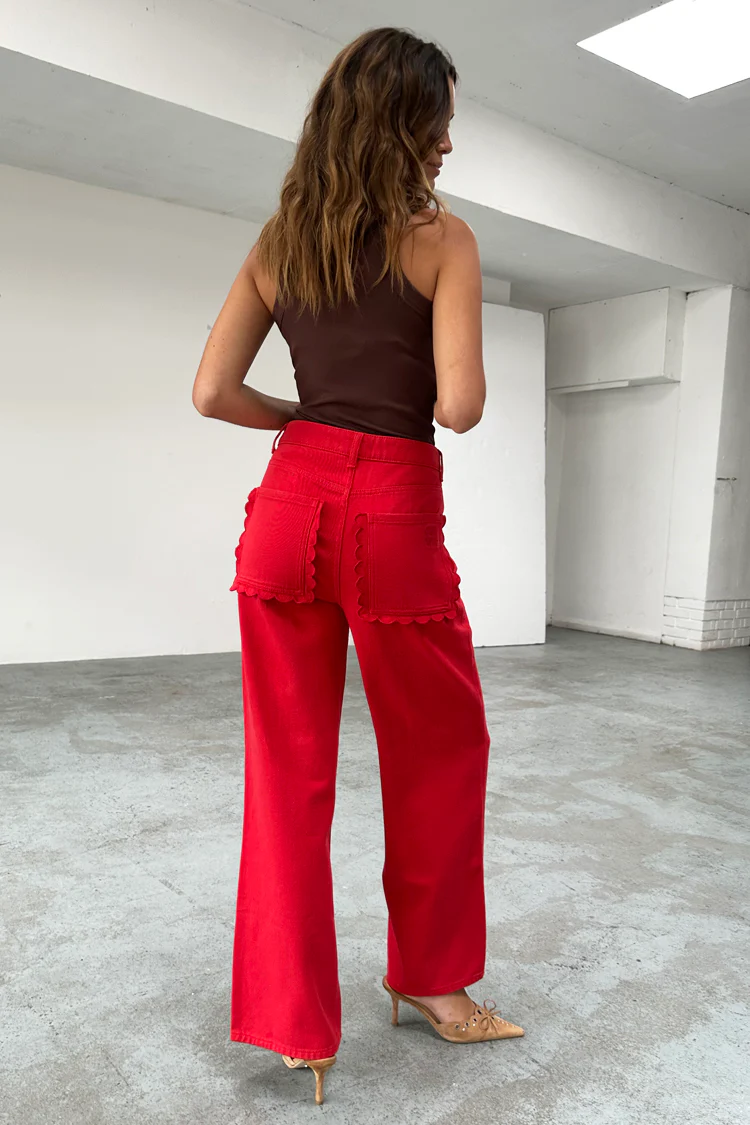 7495-red-denim-scallop-jeans-8.webp Red Denim Scallop Jeans