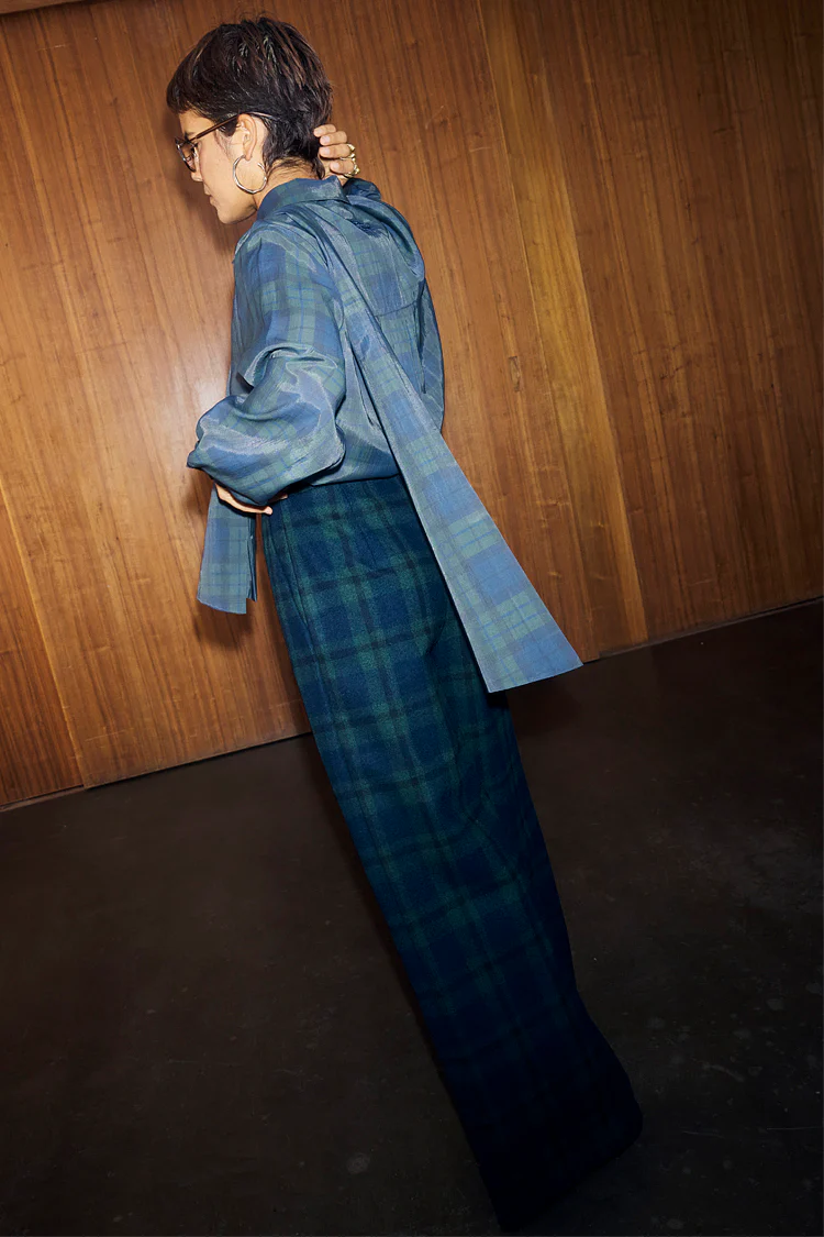 7508-blue-tartan-sophie-trousers-8.webp Blue Tartan Sophie Trousers