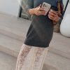 7546-grey-knit-jumper-dress-with-sheer-lace-skirt-3.jpg Grey Knit Jumper Dress with Sheer Lace Skirt