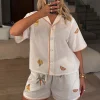 7554-cream-embroidered-button-through-shorts-set-5.webp Cream Embroidered Button Through Shorts Set