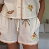 7554-cream-embroidered-button-through-shorts-set-7.webp Cream Embroidered Button Through Shorts Set