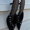 7663-black-suede-mules-with-silver-studs-4.webp Black Suede Mules with Silver Studs